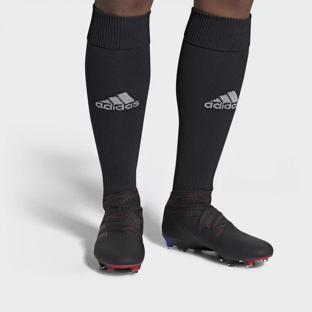 Adidas Nemeziz 18+ Firm Ground Tacos de Futbol Negros Para Mujer (MX-91542)